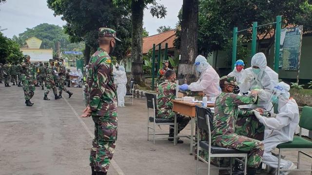 Pasien Positif COVID-19 di Secapa TNI AD Tinggal 114 Orang