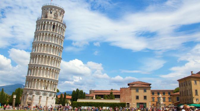 Kemiringan Menara Pisa Kini Mengurang