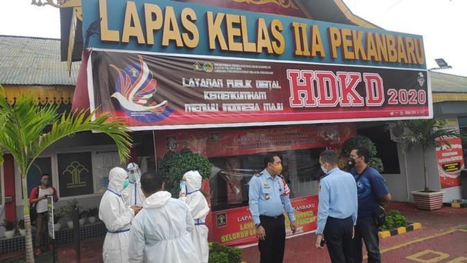 Hari Ini Riau 688 Kasus Corona,  492 Diantaranya Penghuni Lapas Pekanbaru