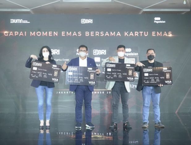 Pegadaian Bekerja Sama dengan BRI Luncurkan Kartu Kredit Berbasis Tabungan Emas