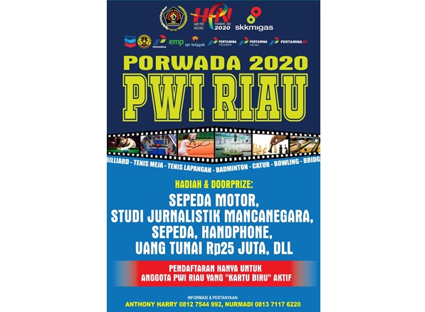 28 Februari, PWI Riau Gelar Porwada