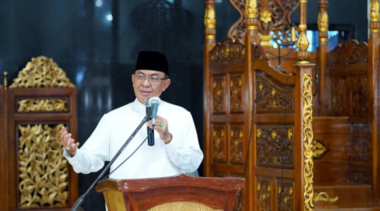 Safari Ramadhan Kecamatan Tanah Merah, Bupati Kembali Menghimbau Protkes Covid-19