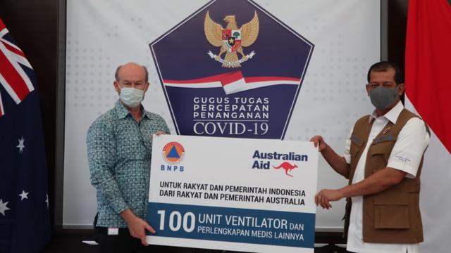 Pemerintah Terima Bantuan 100 Ventilator dari Australia