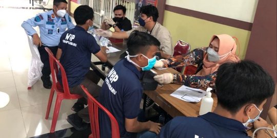 Cegah Penyebaran Covid-19, Seribu Napi Pekanbaru Mendapat Suntikan Vaksin