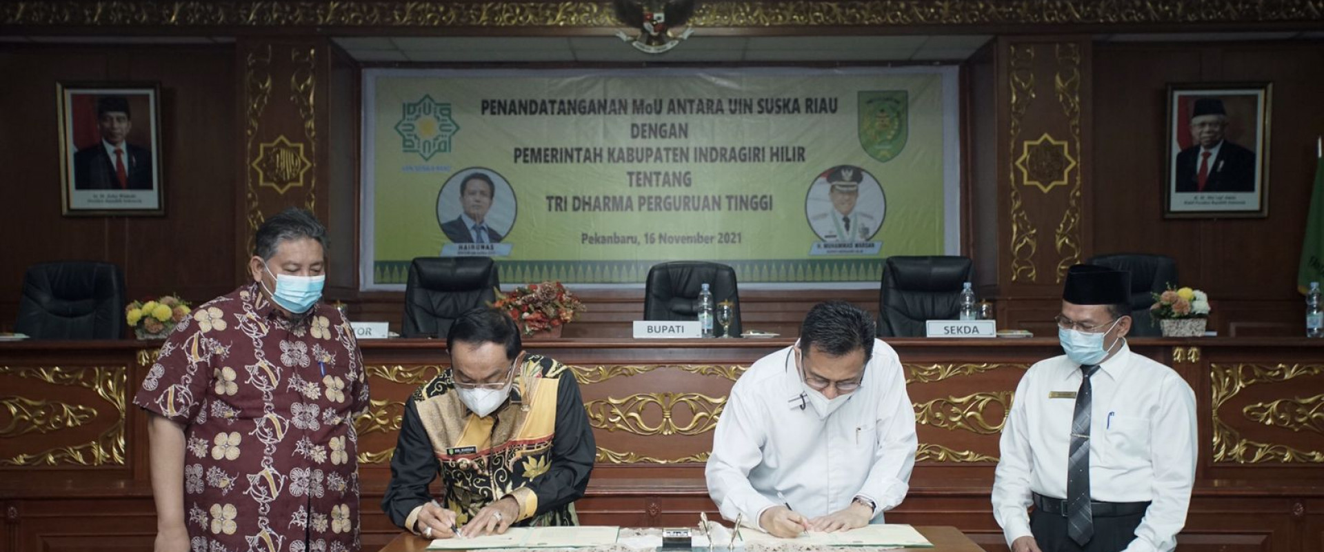 Pemkab Inhil Tandatangani MoU dengan UIN Suska Riau Terkait Tri Dharma Perguruan Tinggi