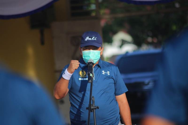 Bupati Alfedri buka Kejuaraan Tenis Lapangan Piala Pelti Cup Siak 2020