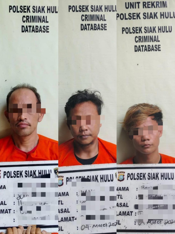 Asik Pesta Sabu, 3 Pria Digerebek Polsek Siak Hulu