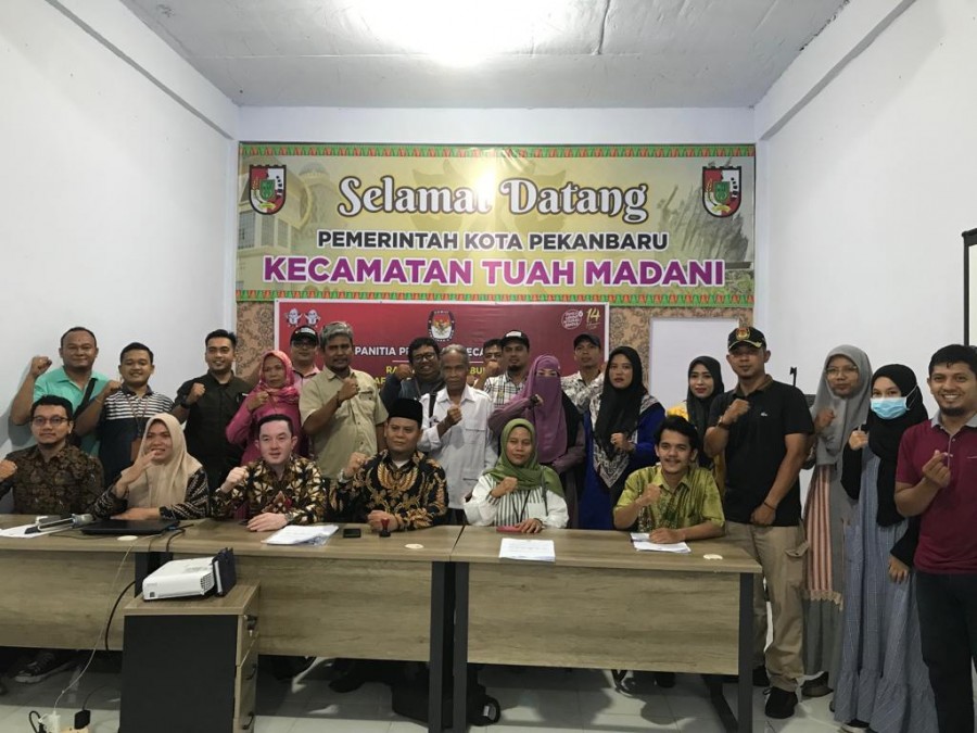 Sukseskan Pemilu 2024, PPK Tuah Madani Gelar Pleno DPHP