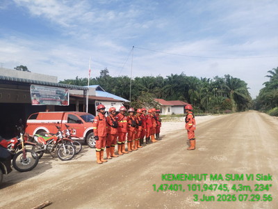 Dua Regu Manggala Agni Jambi Dikerahkan Perkuat Penanganan Karhutla Rupat