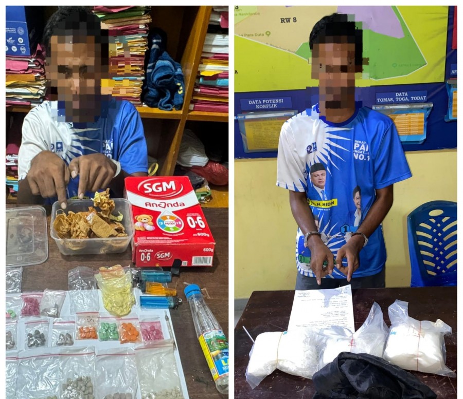 Polsek Siak Hulu Bongkar Gudang Narkoba, Sita 3,6 Kg Sabu dan 120 Pil Ekstasi