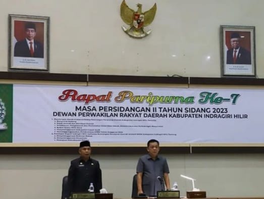 DPRD Inhil Gelar Rapat Paripurna ke-7 Masa Sidang II Tahun 2023