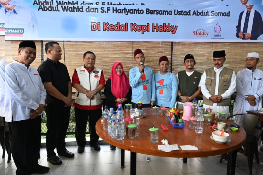 UAS Ajak Calon Wali Kota Pekanbaru Ngopi Bareng Dukung Riau Bermarwah