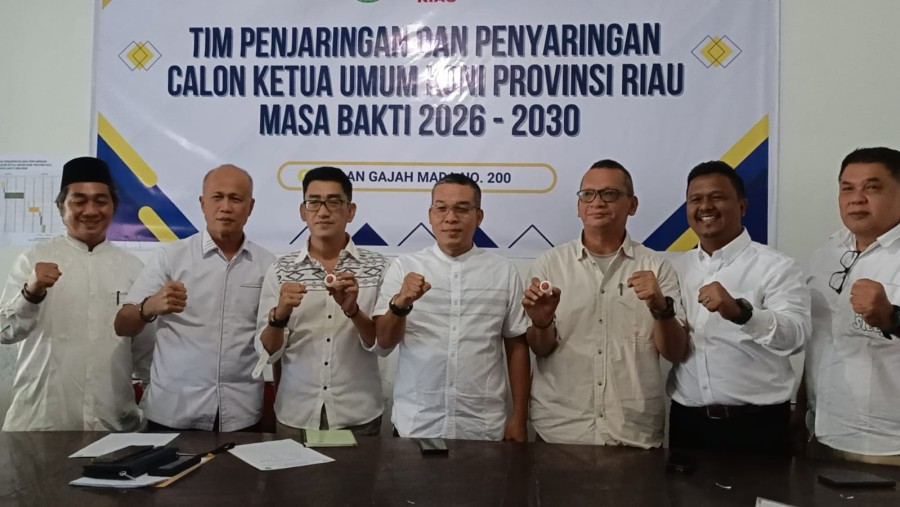 Mendaftar Diwakili Timses, Bakal Calon Ketua KONI Riau Edi Basri Dapat No Urut 1