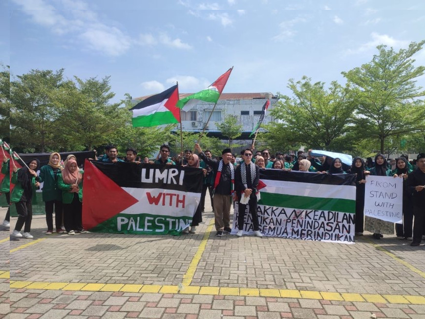 Dukung Kemerdekaan Palestina, UMRI Gelar Aksi Damai