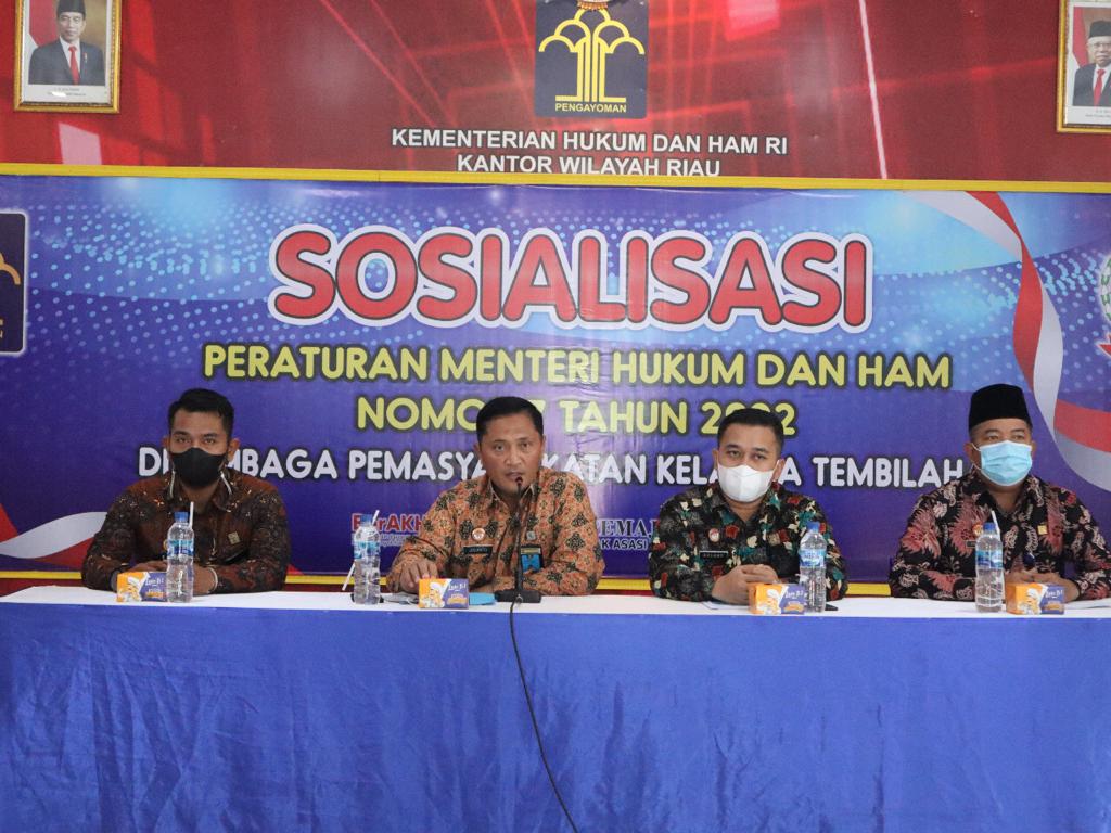Lapas Tembilahan Gelar Sosialisasi Perubahan Aturan Permenkumham Nomor 7 Tahun 2022