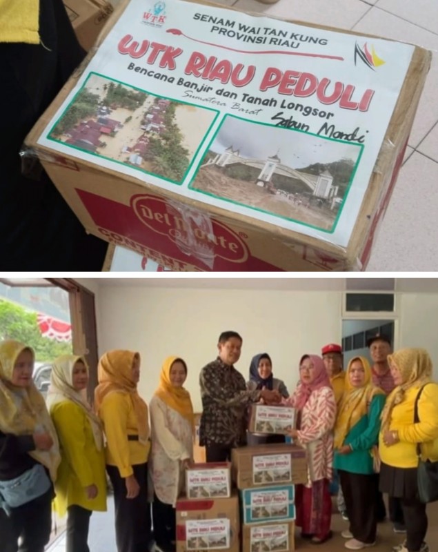 WTK Riau Kirim Bantuan untuk Korban Bencana di Sumatera Barat