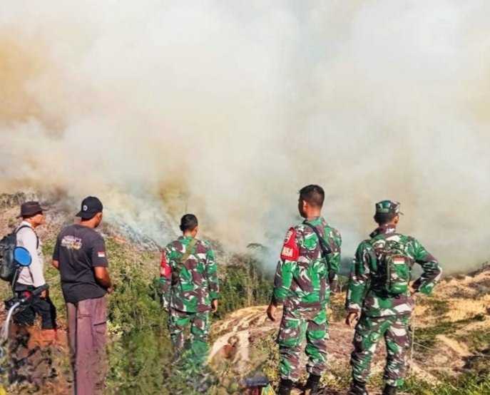 Karhutla Lahap 10 Hektare Lahan di Rohul, Akses Sulit Hambat Pemadaman
