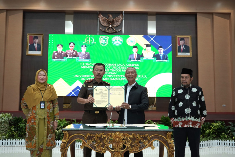 UIR-Kejati Riau Teken MoU Pencegahan Tindak Pidana Korupsi dalam Penyelenggaraan PT