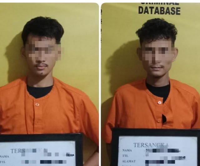 Aksi Terekam CCTV, Polsek Bukit Raya Ringkus 2 Pelaku Curanmor