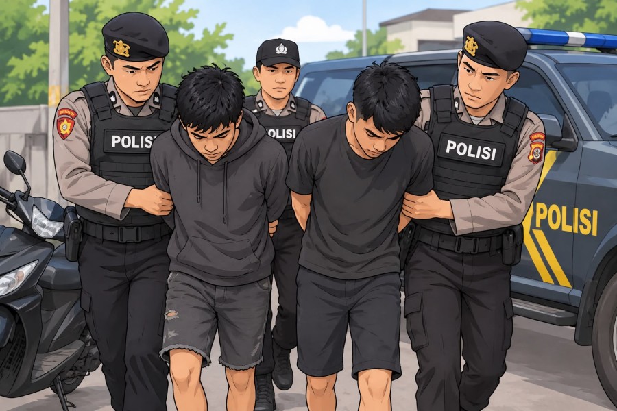 Dua Pelaku Begal Usia 16 Tahun Diciduk Jatanras Polresta Pekanbaru