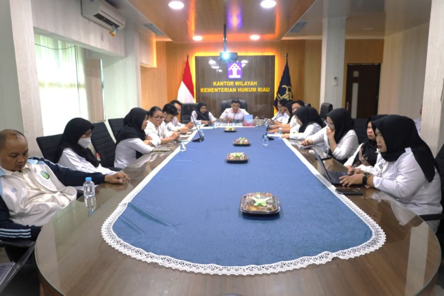 Kemenkum Riau Perkuat Evaluasi Layanan Bantuan Hukum Berbasis Data