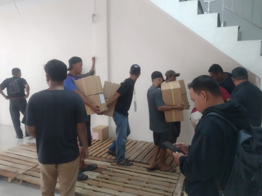 Surat Suara Pilkada Serentak di Riau Mulai Tiba di Kabupaten Kota