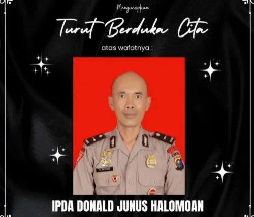 Ipda Donald Gugur saat Padamkan Karhutla di Rohil, Polda Riau Berduka