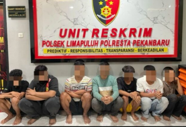Polresta Pekanbaru Ringkus Geng Motor Bersajam