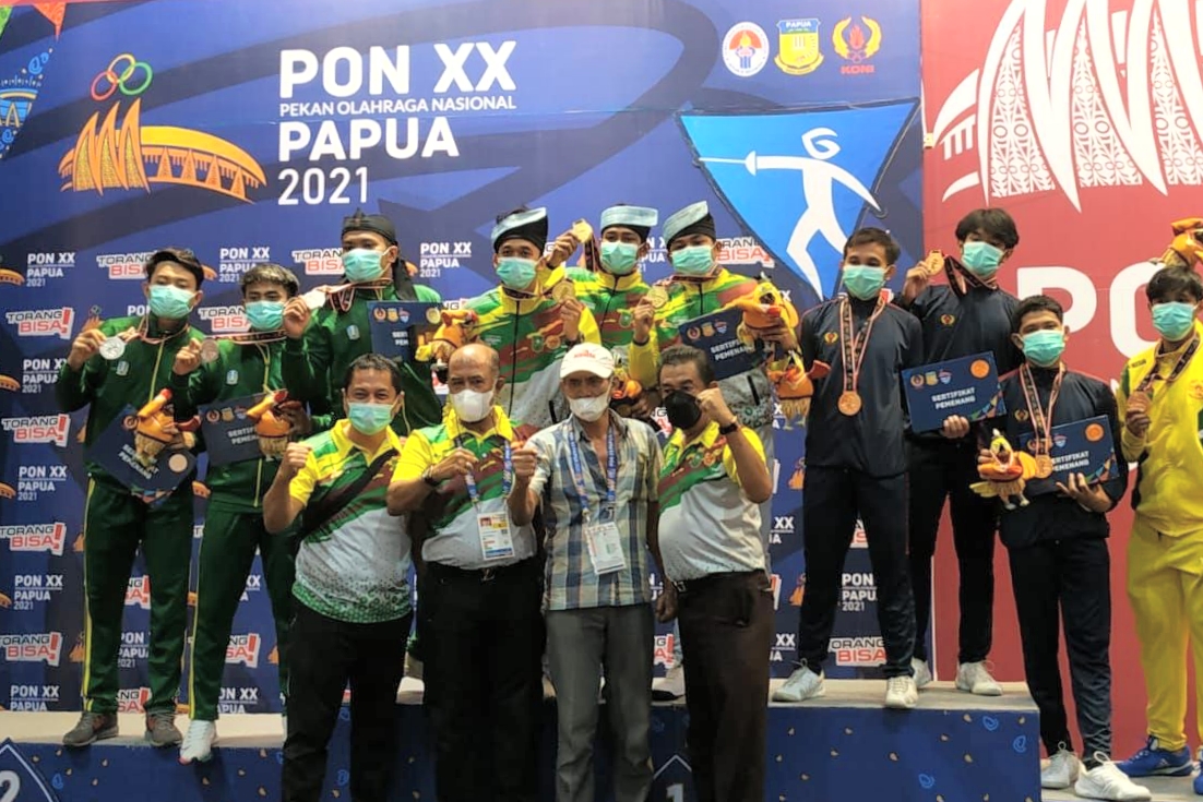 Selamat, Riau Juara Umum Cabor Anggar PON XX Papua