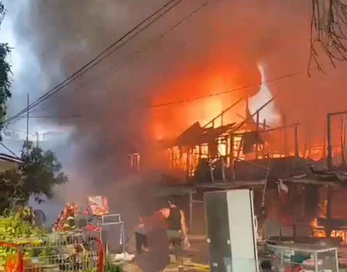 15 Ruko di Sungai Apit Terbakar, Kapolsek: Penyebab Masih dalam Lidik