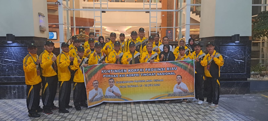 ASN Riau Ikuti Empat Cabor Pornas 2023 di Semarang