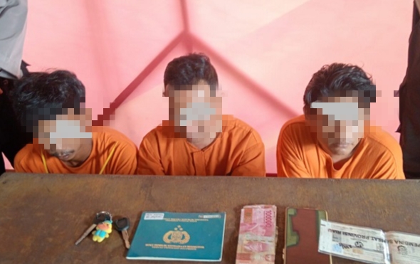 Tiga Pencuri Motor Ditangkap di Pangkalan Kerinci, Satu Masih DPO