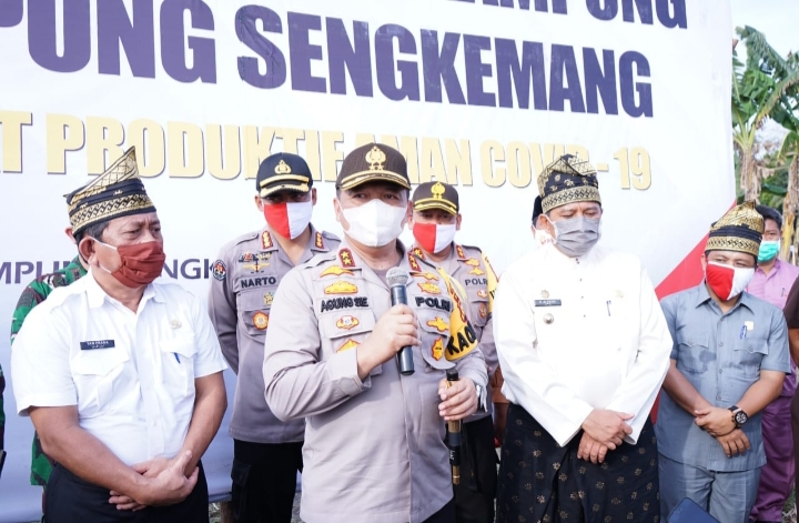 Atasi Dampak Covid-19, Polda Riau Lounching Program Jaga Kampung di Siak