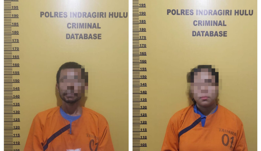 Pasangan Kekasih Pengedar Sabu di Lirik Diringkus Polres Inhu