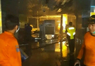 Bandara Ngurah Rai Bali Kebakaran, Terminal Domestik Lumpuh