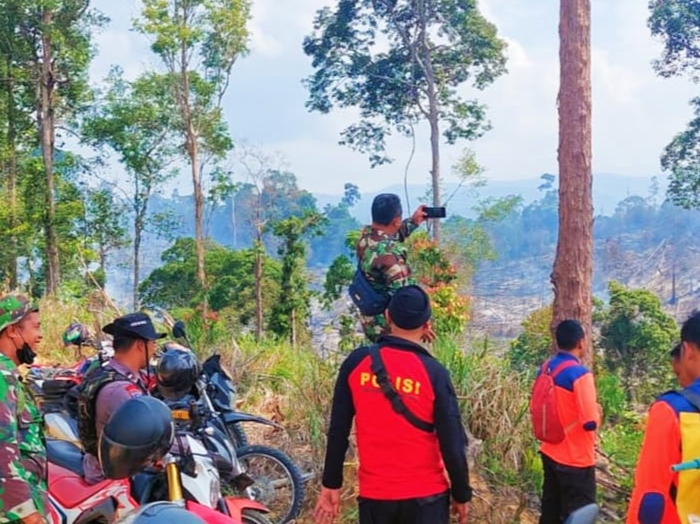 Puluhan Hektar Lahan di Rohil Terbakar, Dua Pelaku Diamankan