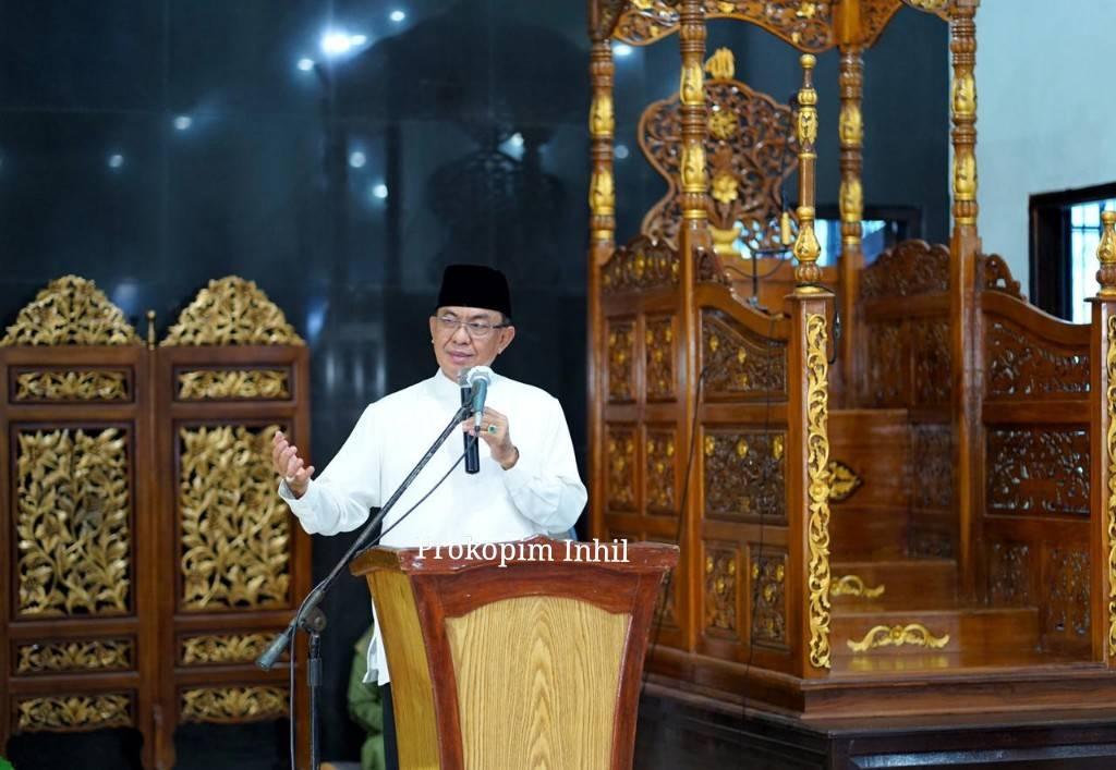 Safari Ramadhan Kecamatan Tanah Merah, Bupati Kembali Menghimbau Protkes Covid-19