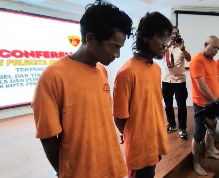 Beraksi di Malam Hari, Komplotan Pencuri Kabel Lampu Flyover SKA Ditangkap