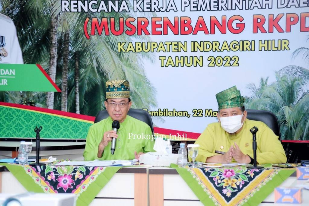 Bupati HM.Wardan Pimpin Rapat Evaluasi Pelaksanaan DAK Tahun 2021 dan Usulan DAK Tahun 2022