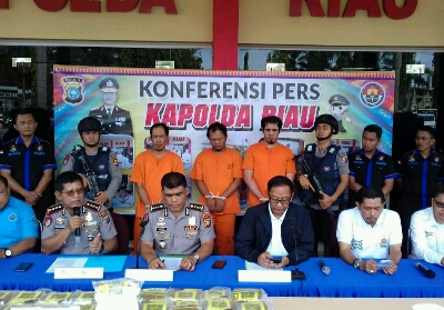 Polda Riau Sita Aset Rp 1 Miliar dari Pemilik 37 Kg Narkoba Asal Bengkalis