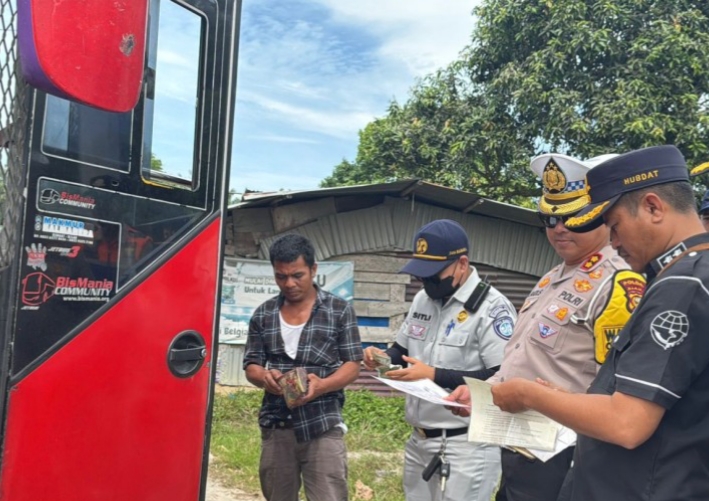 Satgas Gakkum Sasar Pelanggar Lalin di Pekanbaru, 48 Kendaraan Terjaring