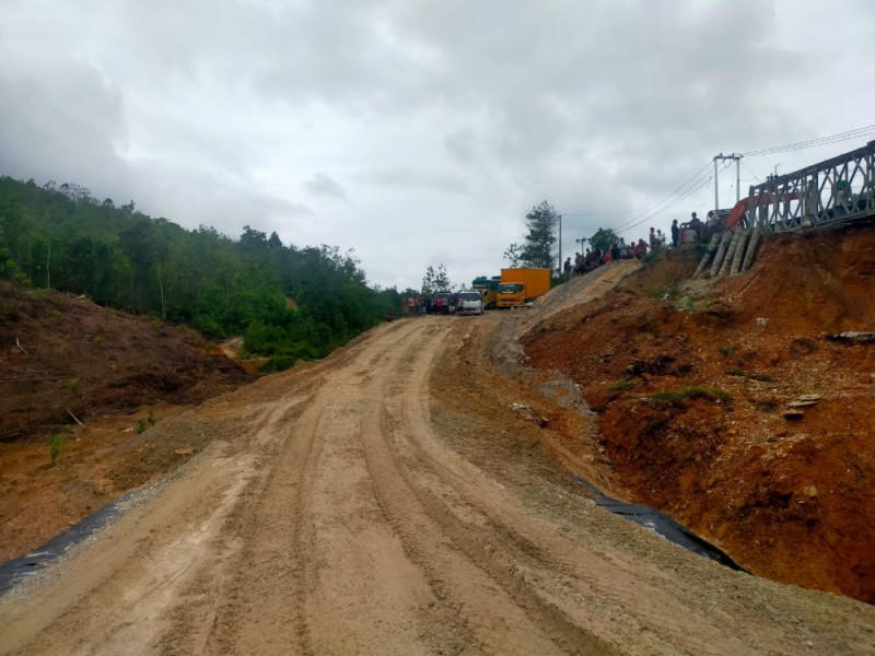 Sempat Tutup Total, Jalan Lintas Riau-Sumbar di Tanjung Alai Dibuka Kembali
