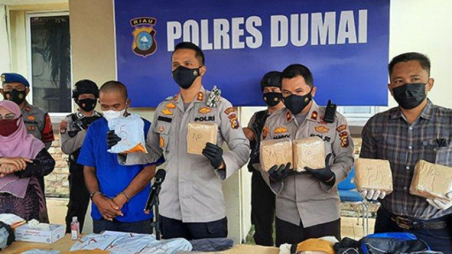 Simpan 17 Kg Sabu, Warga Dumai Diamankan Polisi