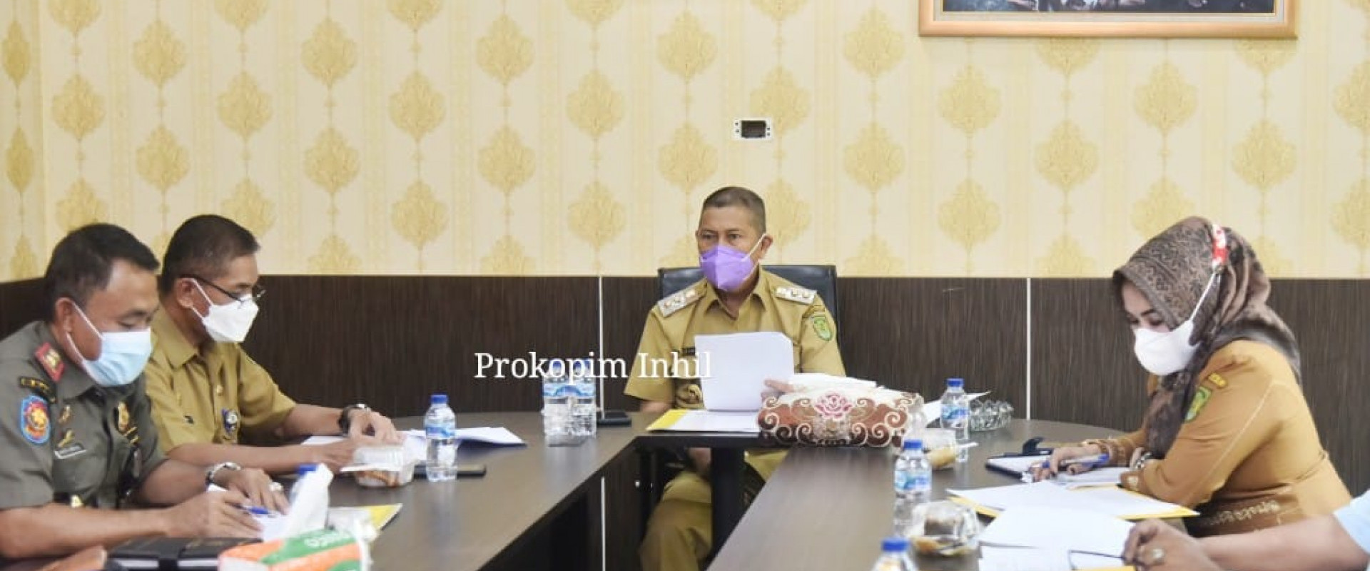 Wabup Inhil Adakan Rapat Percepatan Pelayanan Air Bersih PDAM-TI