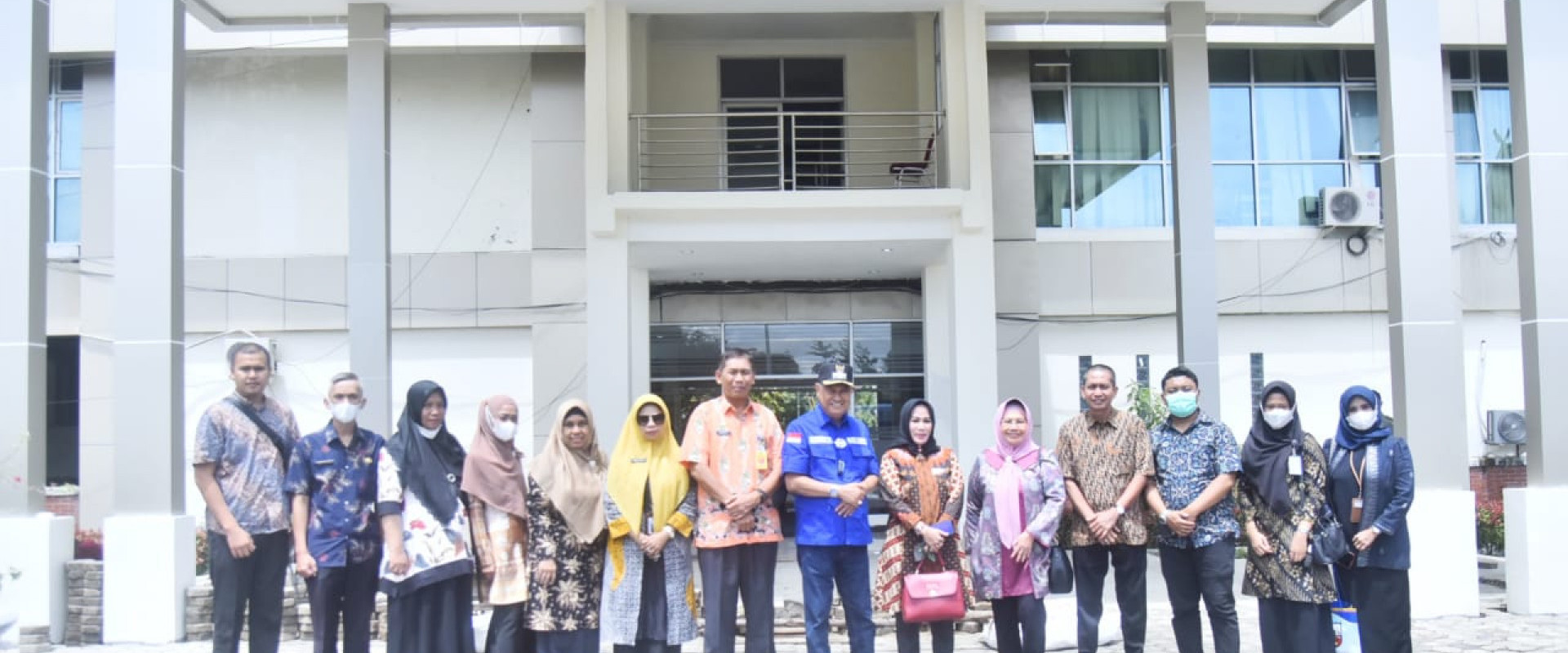 Wabup Inhil Sambut Kunker Asisten Ekonomi dan Pembangunan Setda Kota Pekanbaru