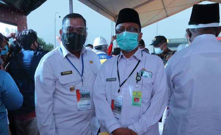 Sekda Arfan Hadiri Peresmian Tol Pekanbaru - Dumai