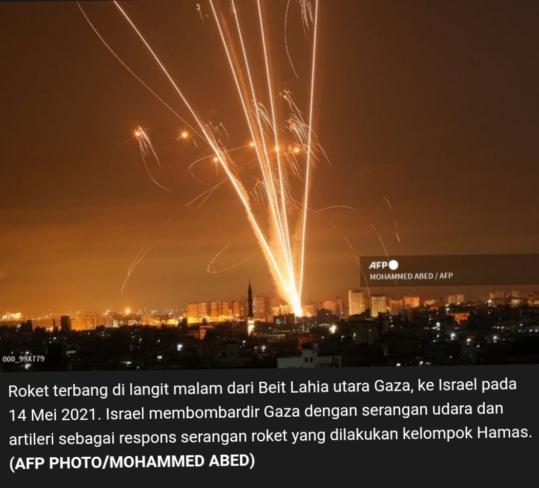 Roket-roket dan Senjata Rakitan Gaza Buat Israel Kalang Kabut