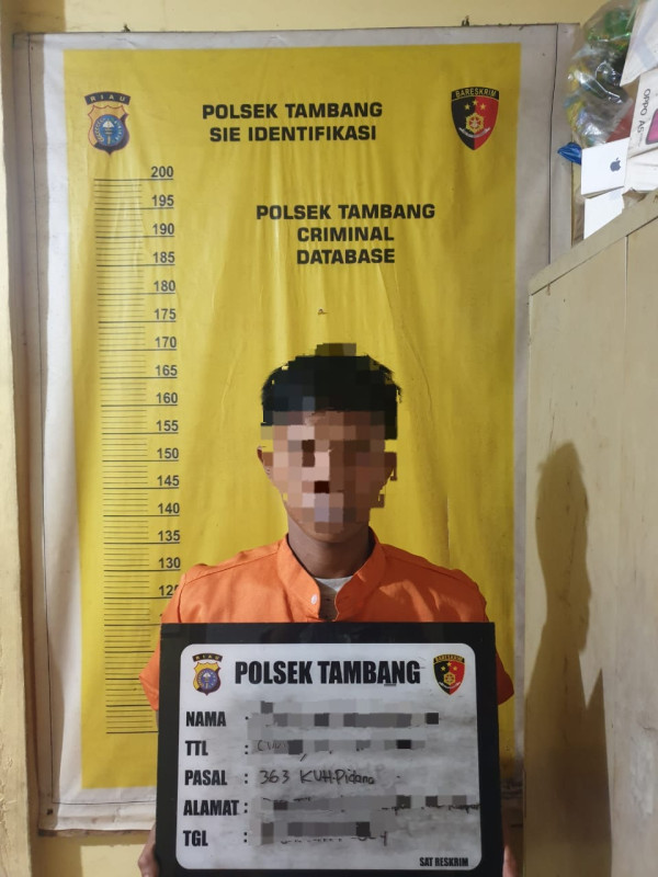Polsek Tambang Ringkus Pelaku Curat di SDN 006 Sungai Pinang