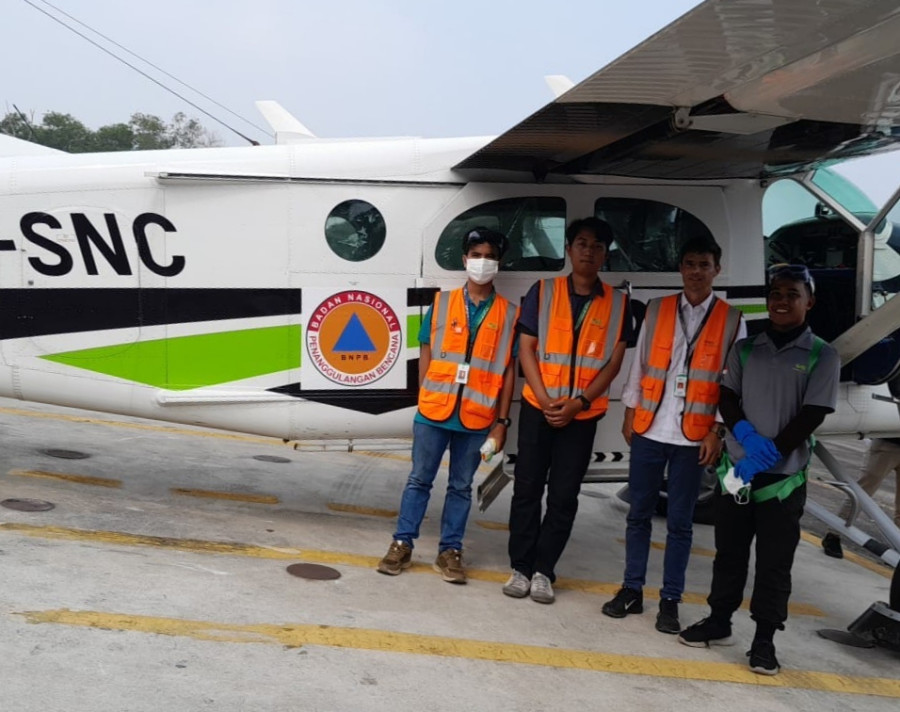 600 Kilogram Garam Disemai di Langit Siak dan Pelalawan