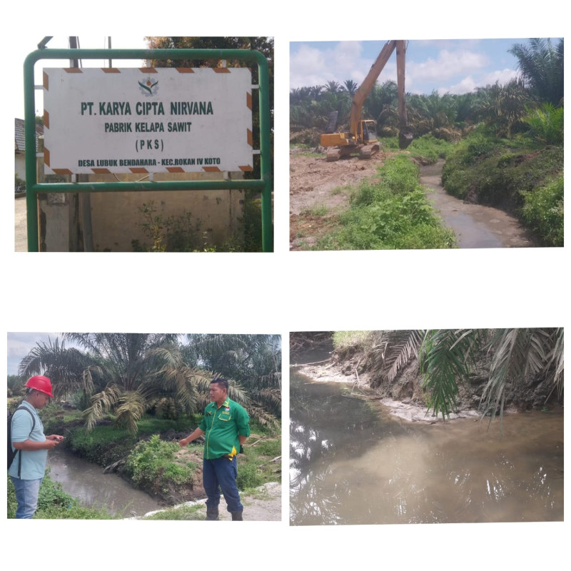 Limbah PKS PT KCN  di Rohul Cemari Sungai Ngaso